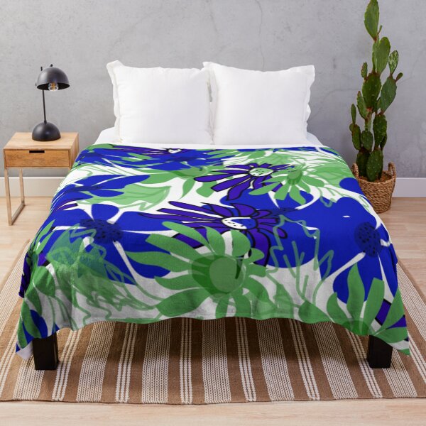 Item preview, Blue Green Floral Pattern designed and sold by Nature  Nblossom.