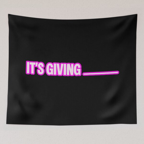 Item preview, It's Giving... Fill in the Blanks, Outline Pink designed and sold by Memes N Lore .
