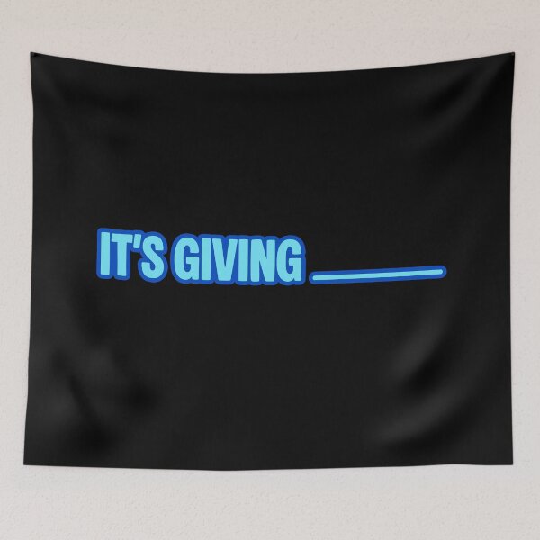 Item preview, It's Giving... Fill in the Blanks, Outline Blue designed and sold by Memes N Lore .