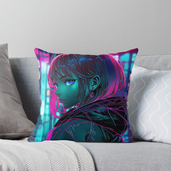 Item preview, Neon Cyberpunk Anime Girl Tokyo Nights designed and sold by AnimDream .
