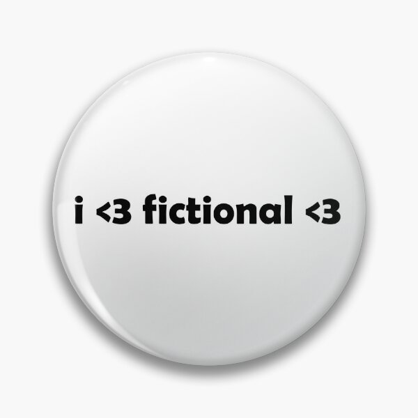 Item preview, i <3 fictional love | Funny Bookworm Romance designed and sold by Aesthetic Crew.