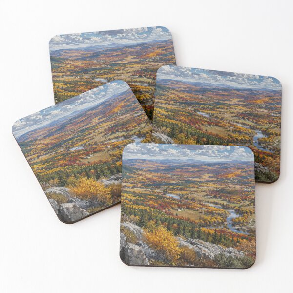 Item preview, Autumn River Valley Panorama Painting designed and sold by ENJ Art.
