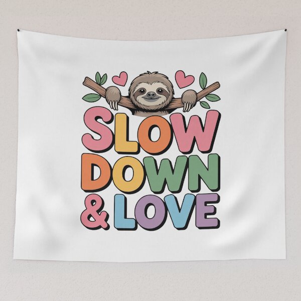 Item preview, Slow Down & Love Sloth designed and sold by J-CCreations.