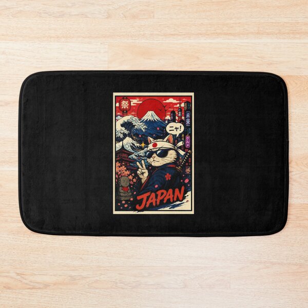 Item preview, Cool Samurai Cat Retro Japan Streetwave Anime Style designed and sold by eliramaison.