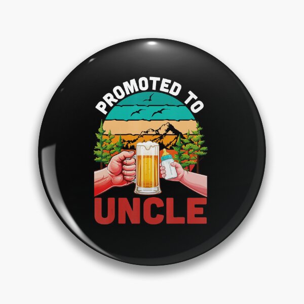 Item preview, Promoted To Uncle Retro Beer Toast Sunset Family Celebration designed and sold by zamiokaline.