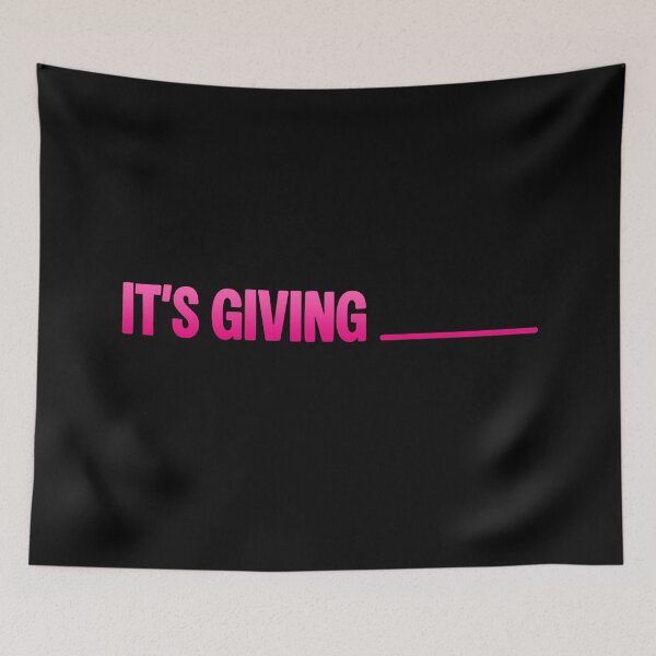 Item preview, It's Giving... Fill in the Blanks, Pink designed and sold by Memes N Lore .