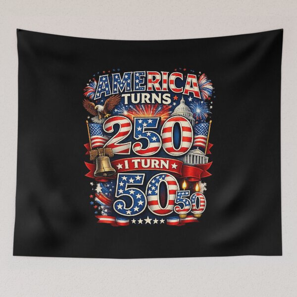 Item preview, America Turns 250 I Turn 50 Retro designed and sold by super-think.