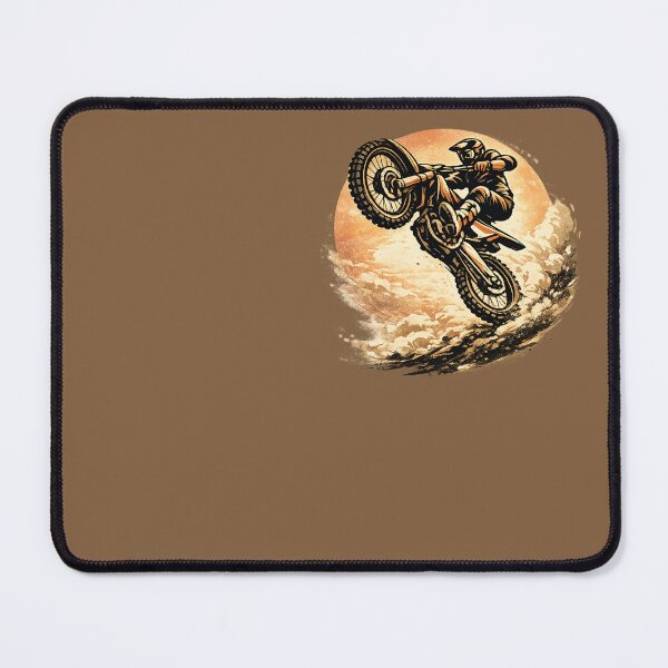 Item preview, Motocross Cliff Jump – Retro Dirt Bike Emblem designed and sold by SilentPowerArt.