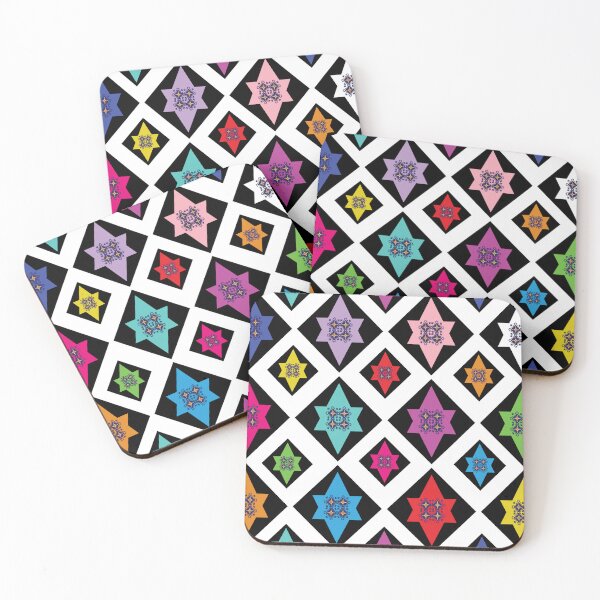Item preview, Vibrant Geometric Star Mosaic Pattern designed and sold by NornAxiom.