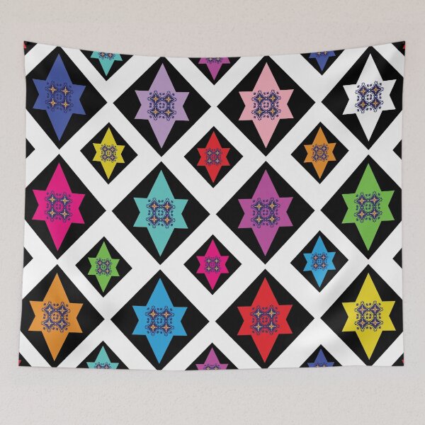 Item preview, Vibrant Geometric Star Mosaic Pattern designed and sold by NornAxiom.