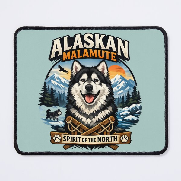 Item preview, Alaskan Malamute - Spirit of the North Mountain Wilderness Dog designed and sold by SidTastic .