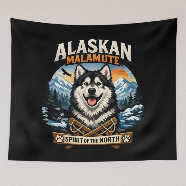 Item preview, Alaskan Malamute - Spirit of the North Mountain Wilderness Dog designed and sold by SidTastic .