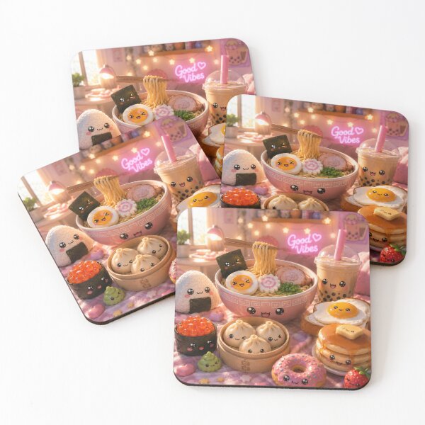Item preview, Kawaii food pattern Cute Seamless Wallpaper designed and sold by Aramdesing.