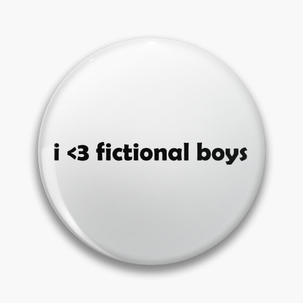 Item preview, i <3 fictional boys | Funny BookTok Romance Reader designed and sold by Aesthetic Crew.