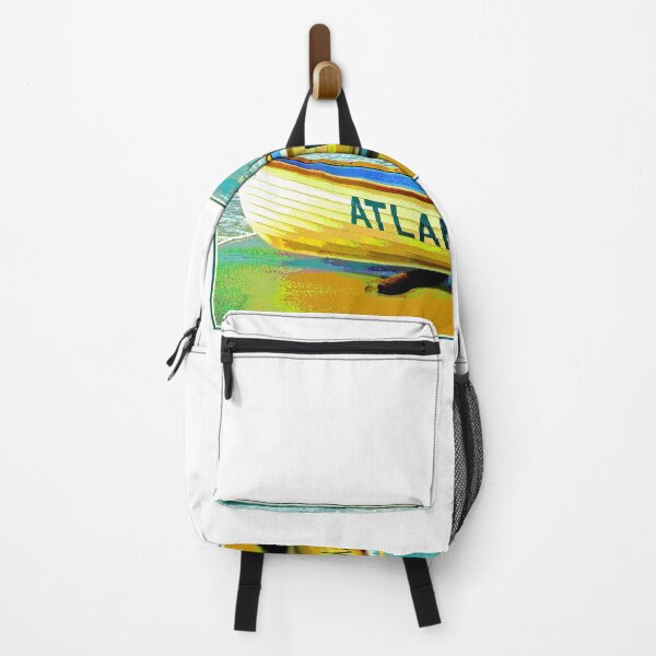 Item preview, Atlantic City, New Jersey, Lifeboat on the Beach by the Atlantic Ocean, 1993, Surf and Sand, Digital Illustration designed and sold by AMacGPhilly.