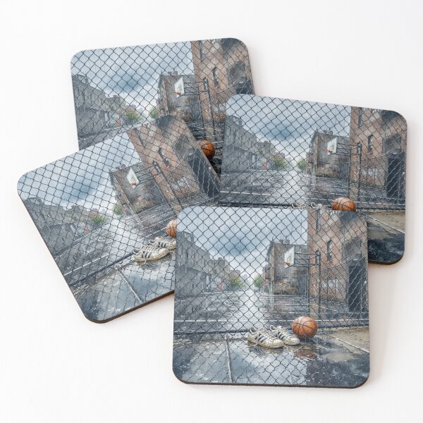 Item preview, Vintage Basketball Sneakers And Basketball In Rain designed and sold by Home Decor Art.