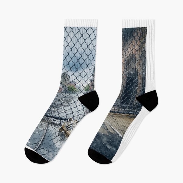 Item preview, Vintage Basketball Sneakers And Basketball In Rain designed and sold by Home Decor Art.