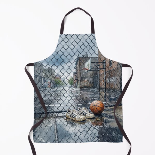 Item preview, Vintage Basketball Sneakers And Basketball In Rain designed and sold by Home Decor Art.