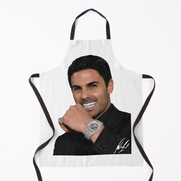 Item preview, Mikel Arteta Iced Out Grin png designed and sold by Vysionia Media Market.