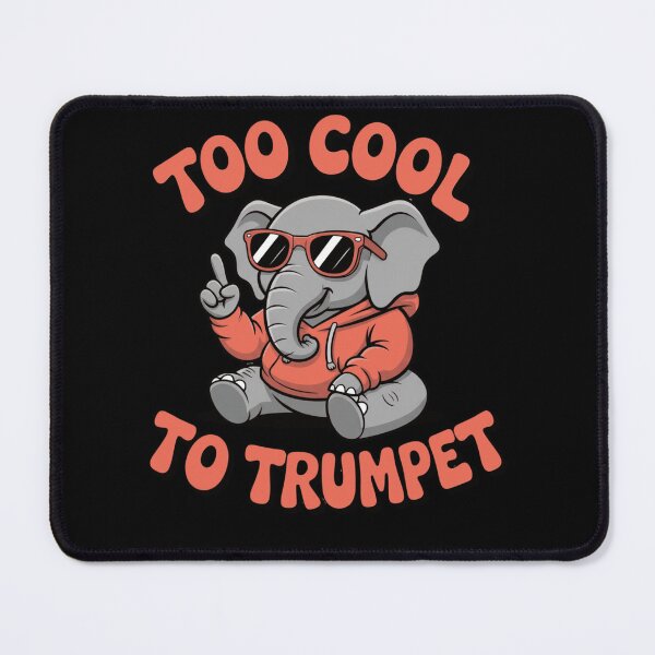 Item preview, Cool Elephant Wearing Hoodie - Too Cool To Trumpet Funny Quote designed and sold by anamul43.