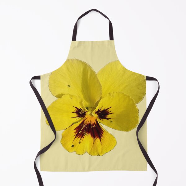 Item preview, Yellow Tricolor Pansy Blossom Isolated on Cream Background designed and sold by BalkanBloom.