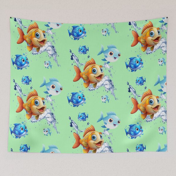 Item preview, Funny Fishes  designed and sold by Shree Dharani Trendz.