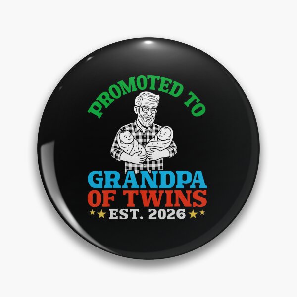 Item preview, Promoted To Grandpa Of Twins Est 2026 Funny Family Announcement designed and sold by zamiokaline.