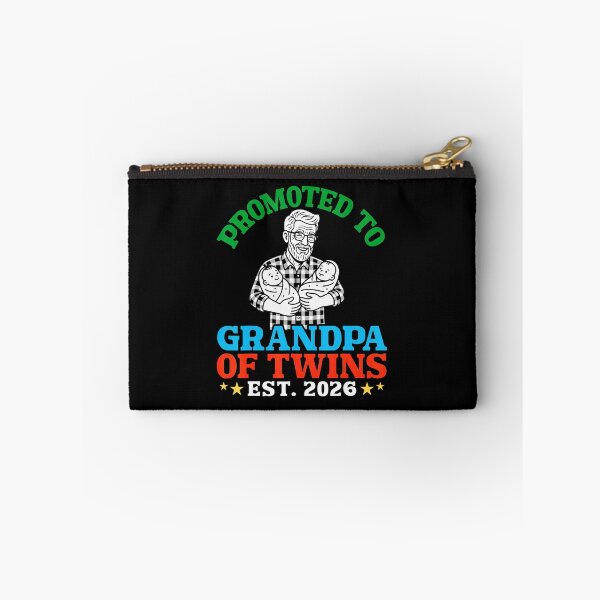 Item preview, Promoted To Grandpa Of Twins Est 2026 Funny Family Announcement designed and sold by zamiokaline.