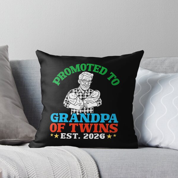 Item preview, Promoted To Grandpa Of Twins Est 2026 Funny Family Announcement designed and sold by zamiokaline.