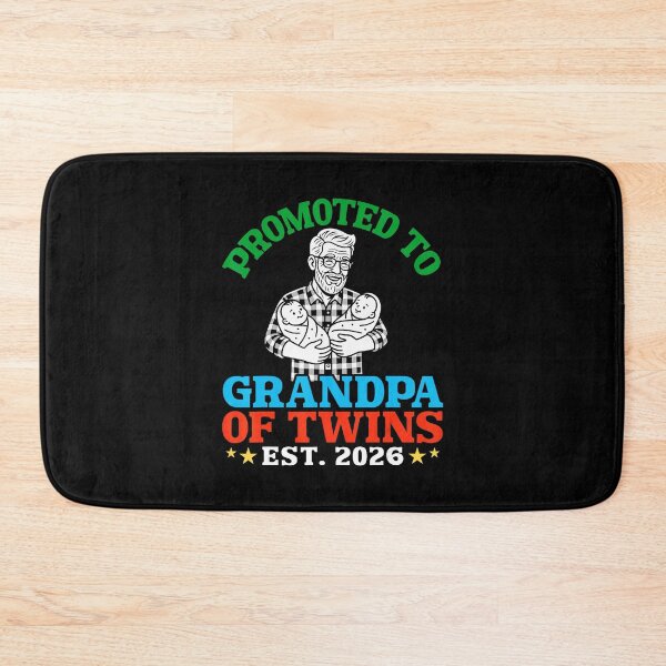 Item preview, Promoted To Grandpa Of Twins Est 2026 Funny Family Announcement designed and sold by zamiokaline.