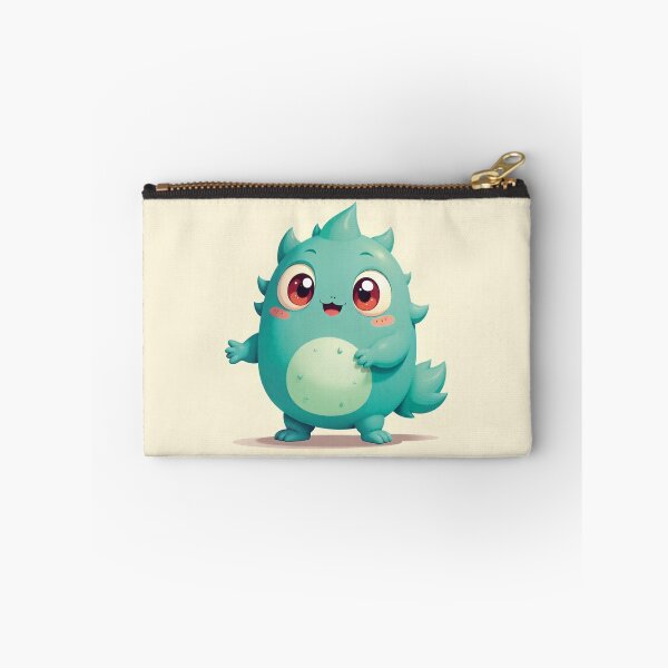 Item preview, Green Kawaii Space Monster with Horns – Cute Alien Creature Design designed and sold by MerlinWear.