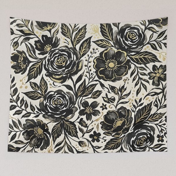 Item preview, Black and White Floral Pattern  designed and sold by GraphicsClub.