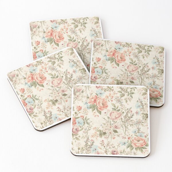 Item preview, Vintage pink rose pattern designed and sold by uunaa.