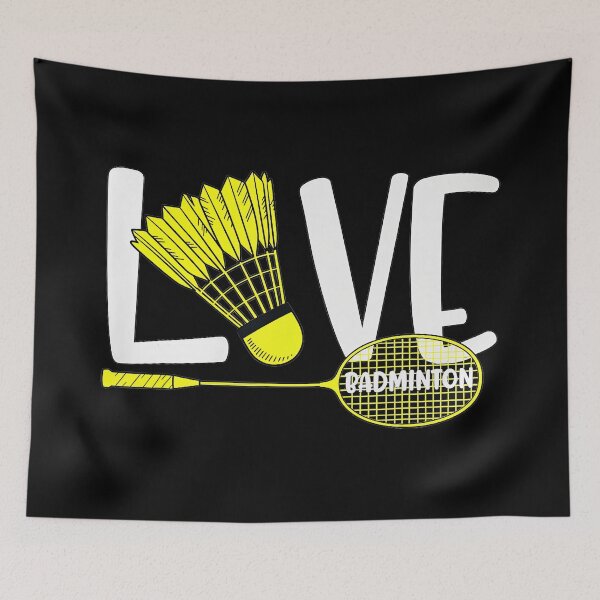 Item preview, Love Badminton Cute Shuttlecock and Racket Sports Player designed and sold by allistermariam.