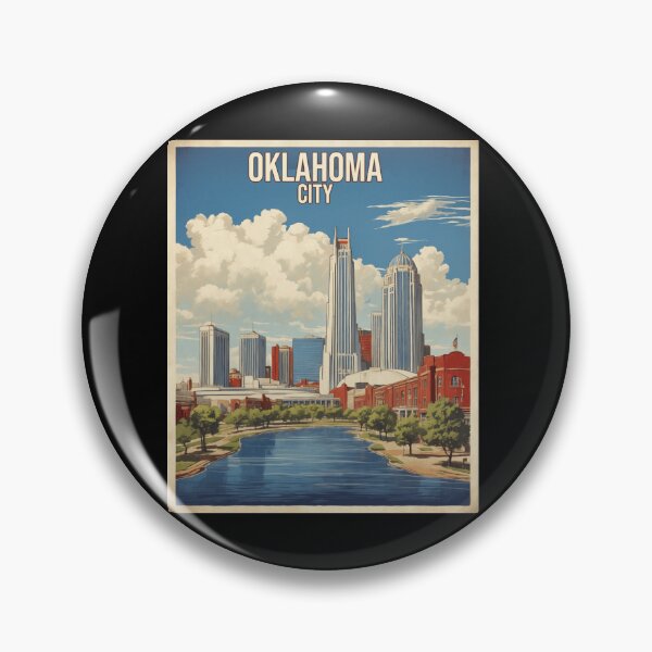Item preview, Oklahoma Vintage Tourism Skyline Travel Graphic Poster Design designed and sold by JayiaGribbleu.