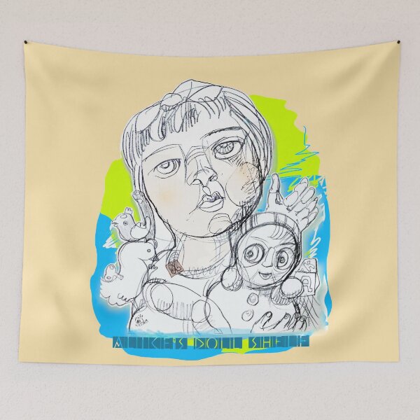 Item preview, Alice's Doll Shelf (pencil drawing by ACCI) designed and sold by VanyssaGraphics.