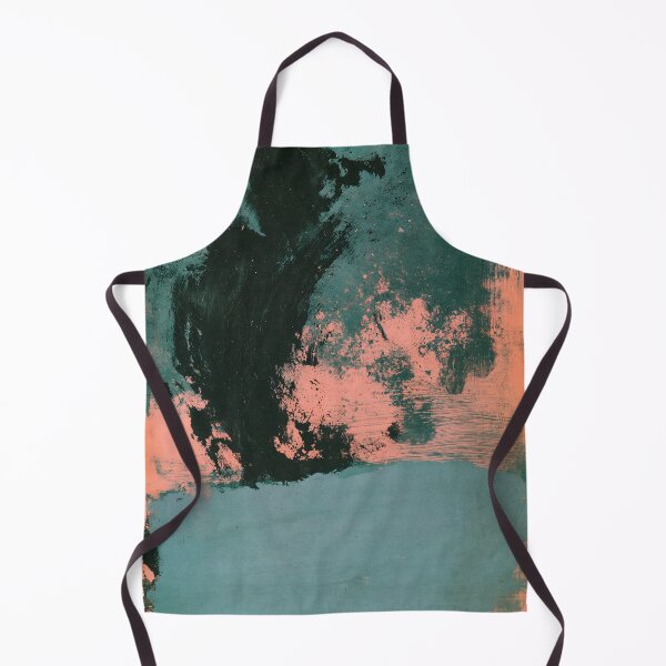Item preview, Coral & Deep Teal Abstract No.11 | Textured Art designed and sold by SlowRegardArt.