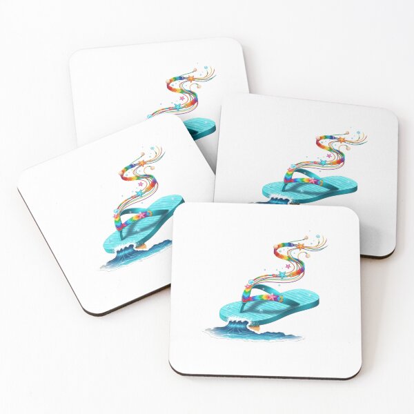 Item preview, Summer Sandal Wave Illustration designed and sold by AbanoubStore.