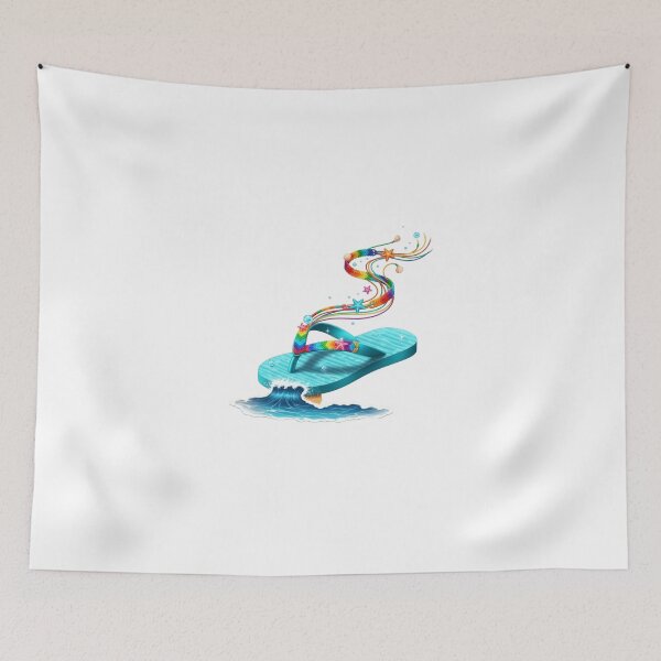 Item preview, Summer Sandal Wave Illustration designed and sold by AbanoubStore.
