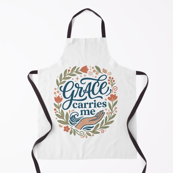 Item preview, Grace Carries Me Floral Faith Quote Design designed and sold by camisagrafica.