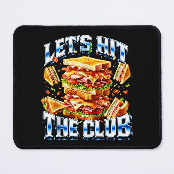 Item preview, Lets Hit The Club Sandwich Stack Retro Dad Joke Diner designed and sold by Masonixem.