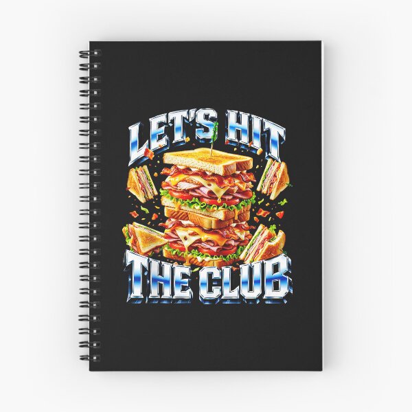 Item preview, Lets Hit The Club Sandwich Stack Retro Dad Joke Diner designed and sold by Masonixem.