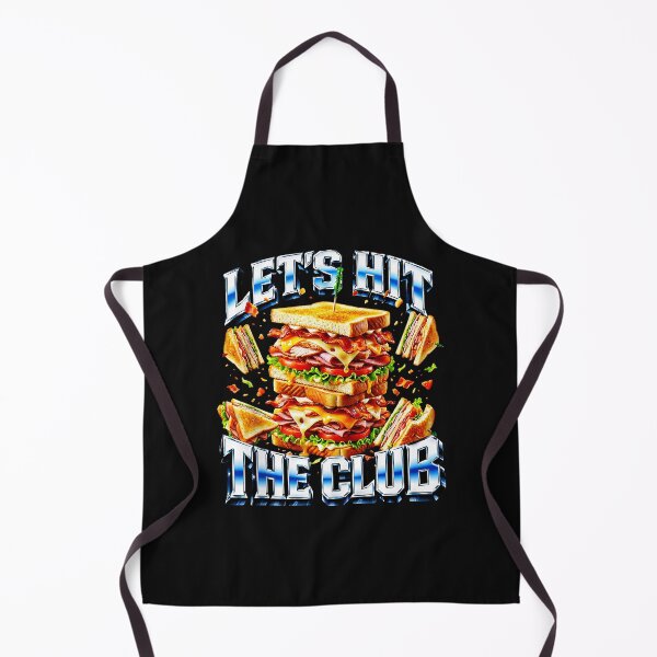 Item preview, Lets Hit The Club Sandwich Stack Retro Dad Joke Diner designed and sold by Masonixem.