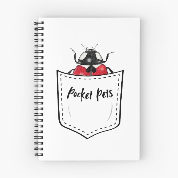 Item preview, Tiny Friend: Ladybug Peeking Out from a Faux Pocket designed and sold by OnaleeNicklinArt.
