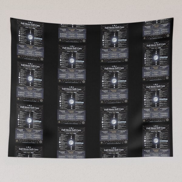 Item preview, Full Moon Self-Care: Lunar Cycle Guide Poster designed and sold by artlife4.