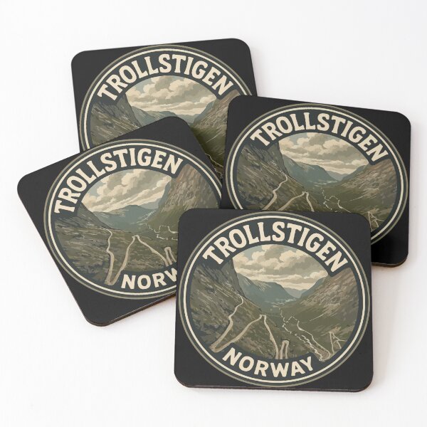 Item preview, Trollstigen Norway Landscape Vintage Travel designed and sold by TomFrontierArt.