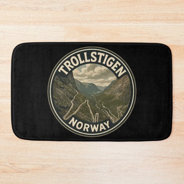 Item preview, Trollstigen Norway Landscape Vintage Travel designed and sold by TomFrontierArt.