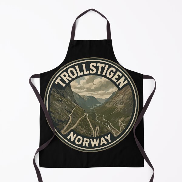 Item preview, Trollstigen Norway Landscape Vintage Travel designed and sold by TomFrontierArt.