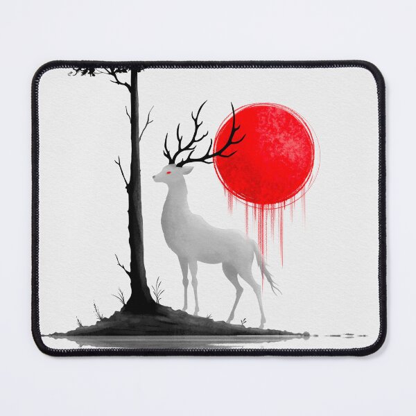 Item preview, Spirit Deer – Minimalist Fantasy Nature Illustration designed and sold by Ola-urb.