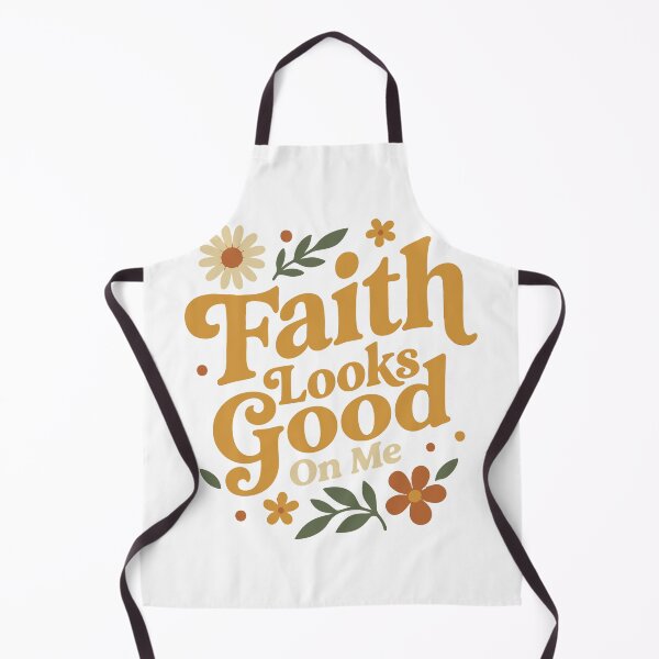 Item preview, Faith Looks Good On Me Floral Retro Christian Quote Design designed and sold by camisagrafica.